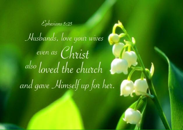 Ephesians 5:25 Husbands, love your wives even as Christ also loved the church and gave Himself up for her.