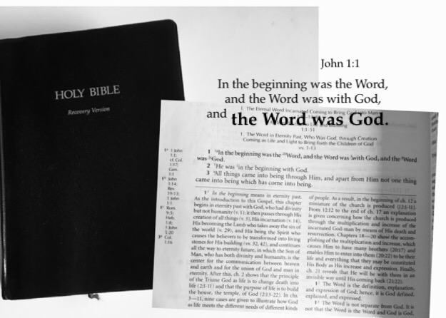 John 1:1 In the beginning was the Word, and the Word was with God, and the Word was God.